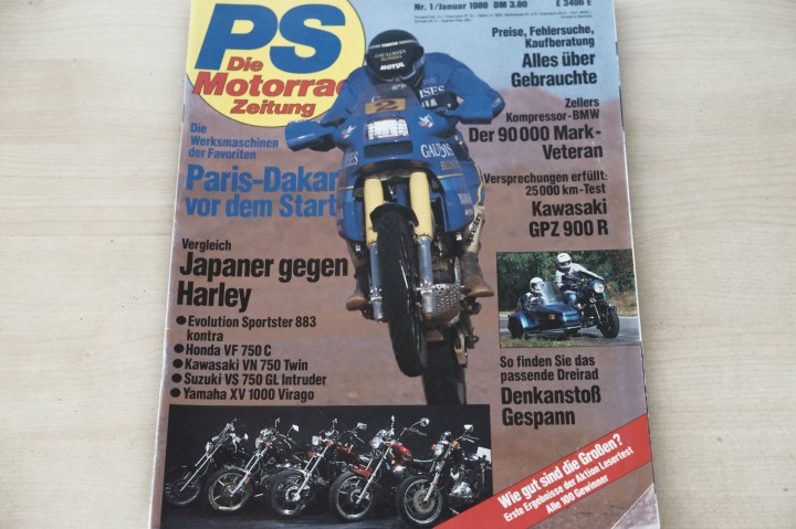 Deckblatt PS Sport Motorrad (01/1986)